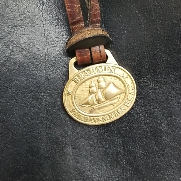 Vintage Brahmin Crocodile Embossed Leather Handbag - Picture 8 of 13